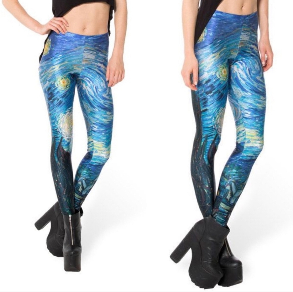 Starry Night 2.0 Leggings Blackmilk Clothing Medium